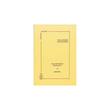 Les catalogues des salons tome VI  (1852-1857)